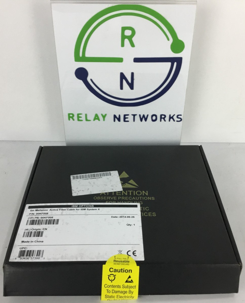 LOT OF 3x Mellanox 00KF008 5m Active Fiber Cable NEW OPEN BOX
