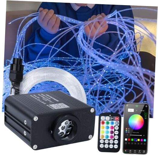 50pcs 6.5ft Side Glow Fiber Optic Sensory Light for Autism 50pcs 0.03in