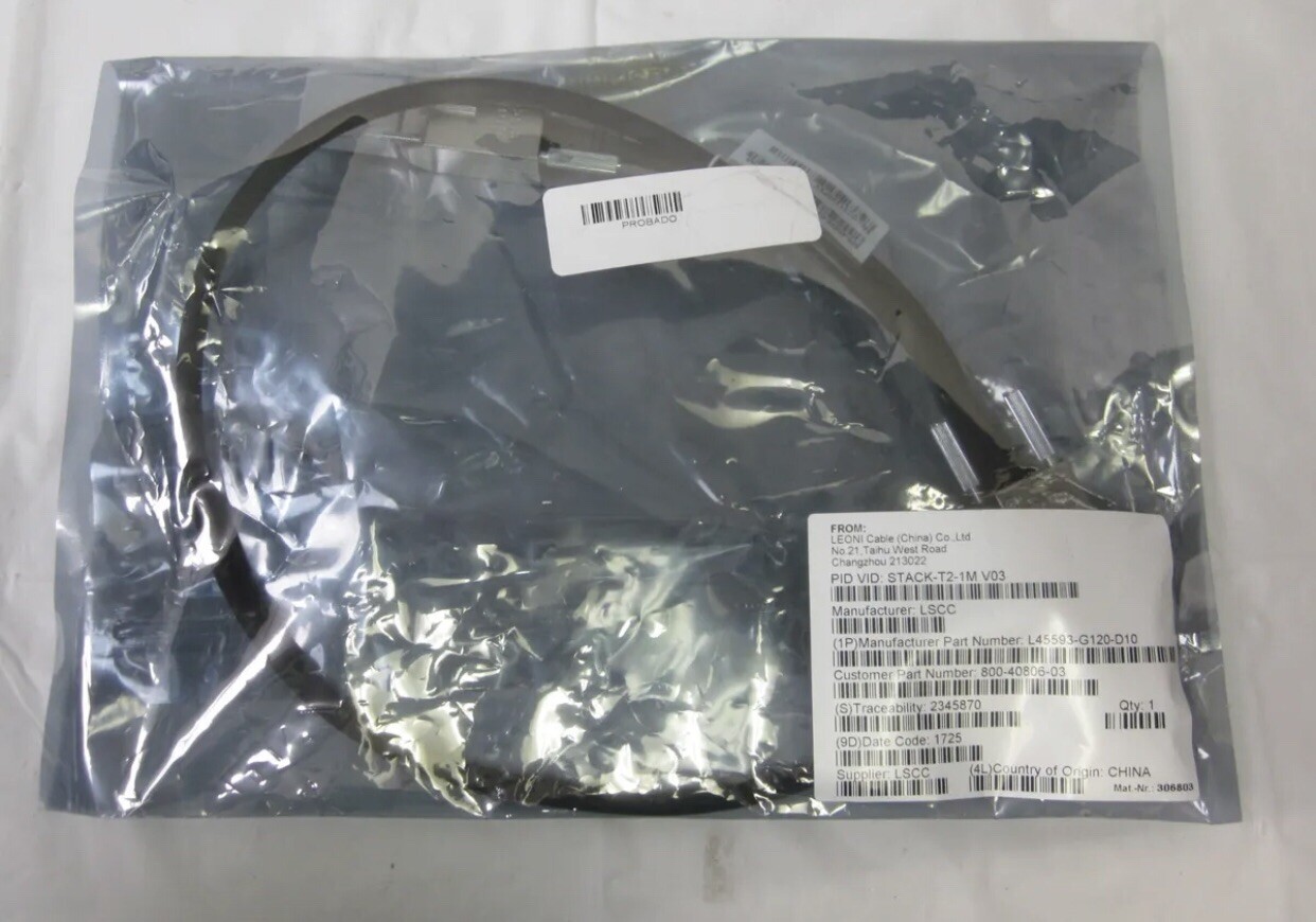 NEW STACK-T2-1M – Cisco Stackwise 1M Type 2 Stacking Cable for 3650 C3650