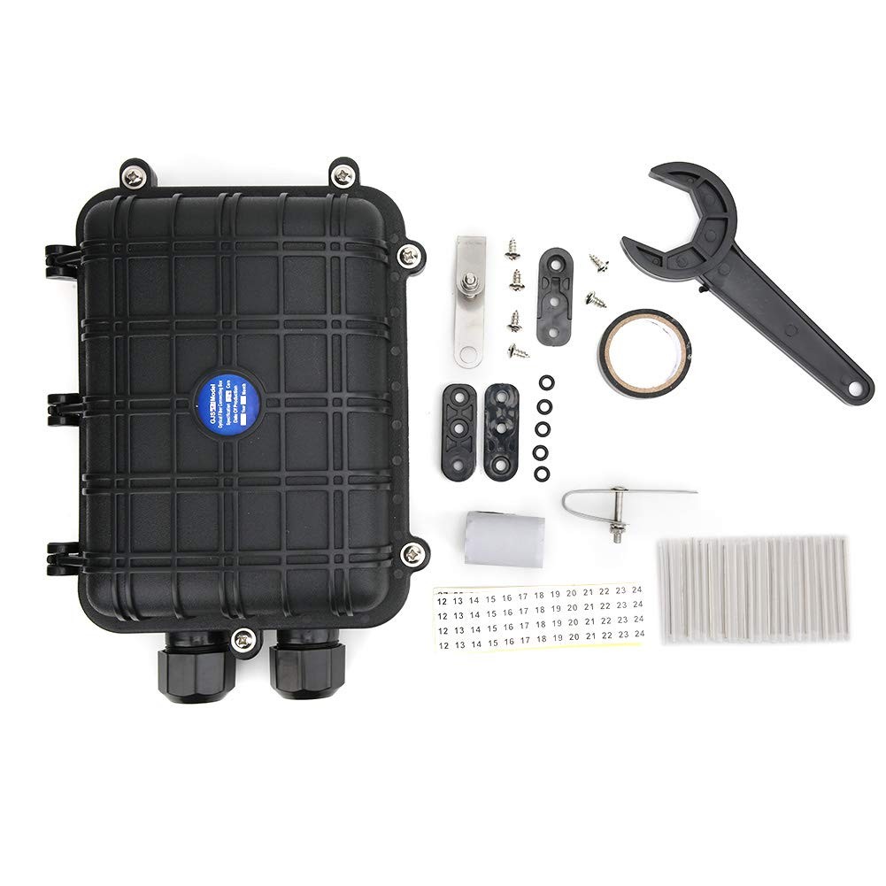 Fiber Termination Kit Splice Box 1 In Out Enclosure 24 Core Ip68 Cable