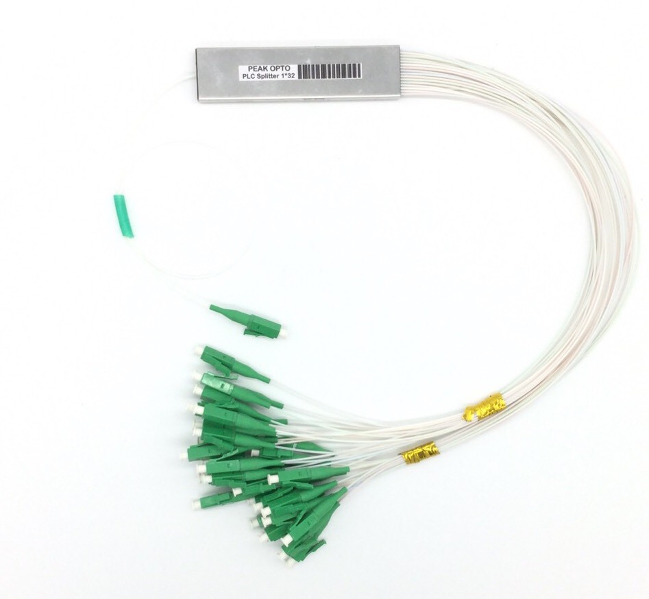 LOT of 5! 1×32 PLC mini pipe-type optical splitter LC-APC