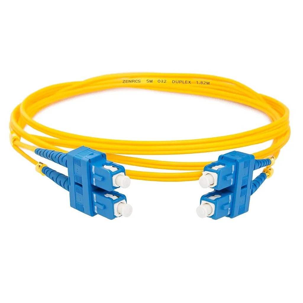 SC/UPC to SC/UPC Singlemode Duplex Fiber Optic Patch Cable 1m to 25m