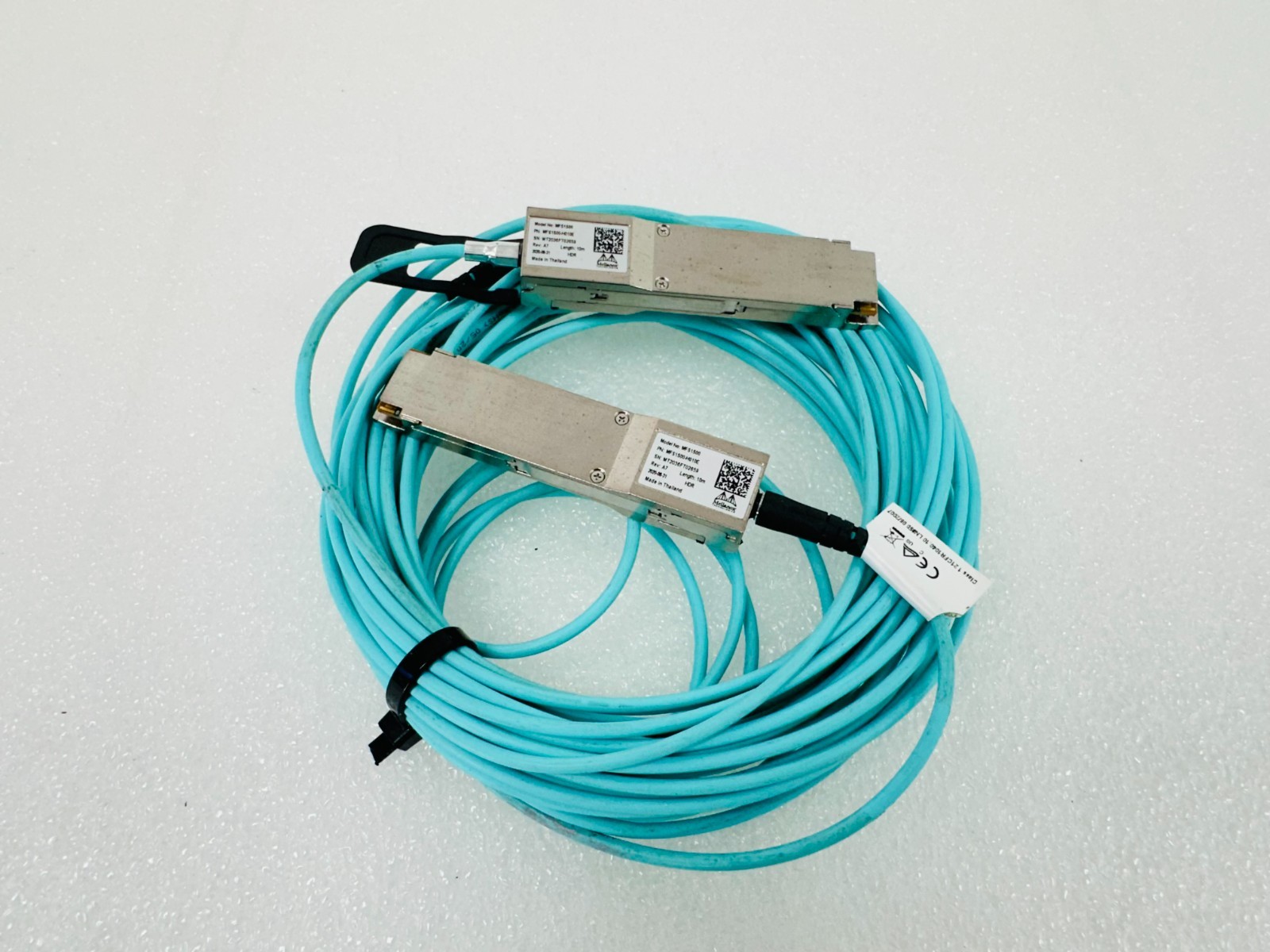 USED MFS1S00-H010E Mellanox® MFS1S00 QSFP56 Fiber Optic Ntwrk Cable IB HDR 10m🚚