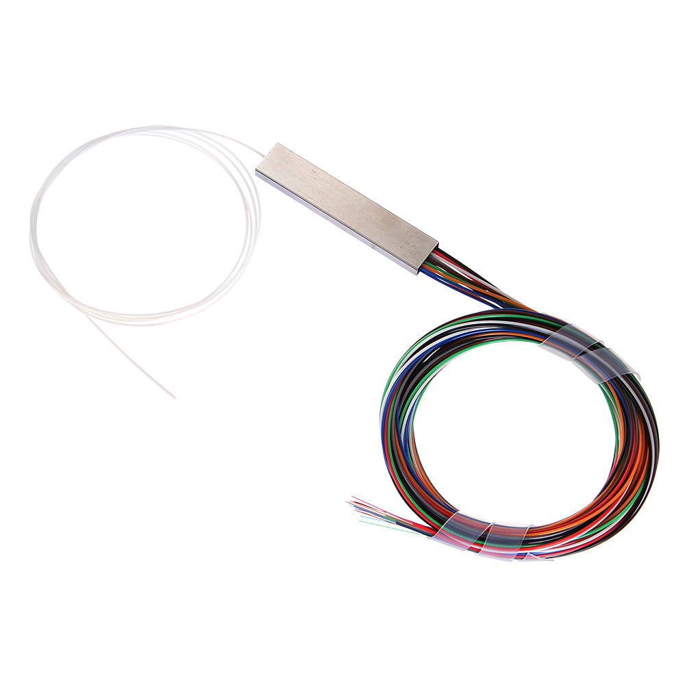 1×16 Single Mode Light Fiber Optic PLC Splitter 1M 1310nm 1550nm Cable