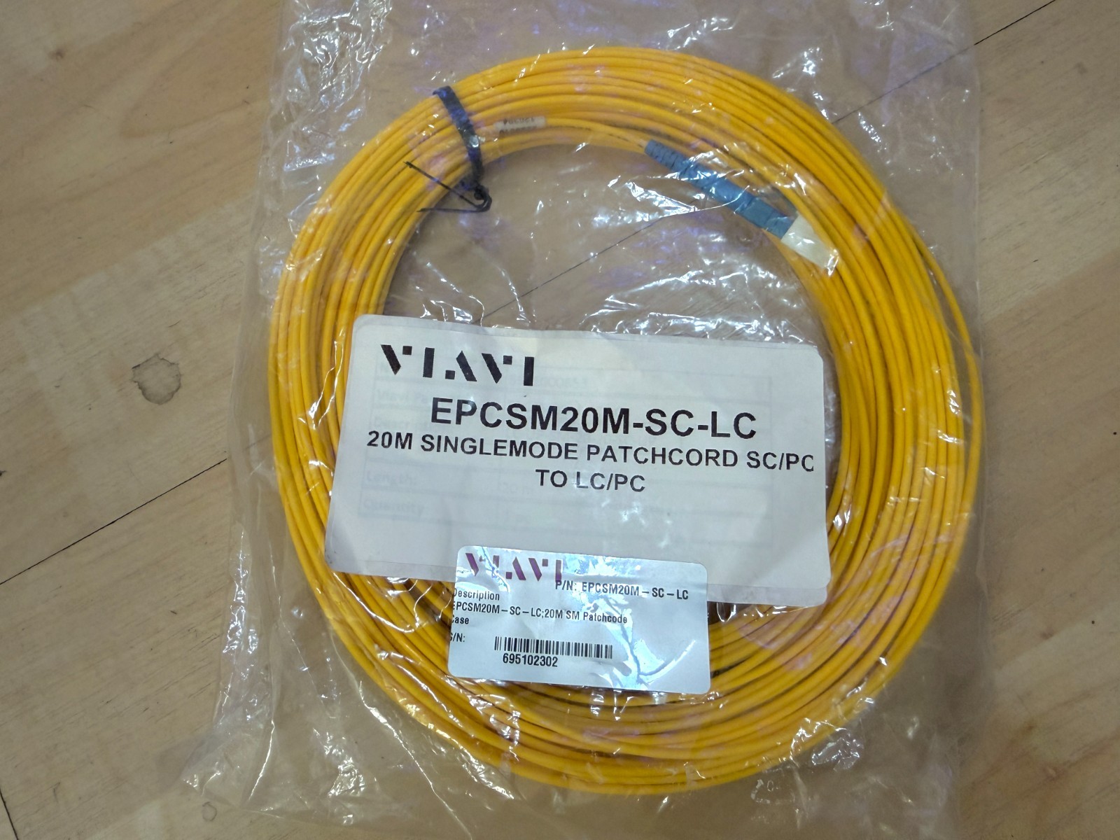 VIAVI EPCSM20M-SC-LC 20M Singlemode Patchcord Sc/pc to Lc/pc Fiber Optic cable