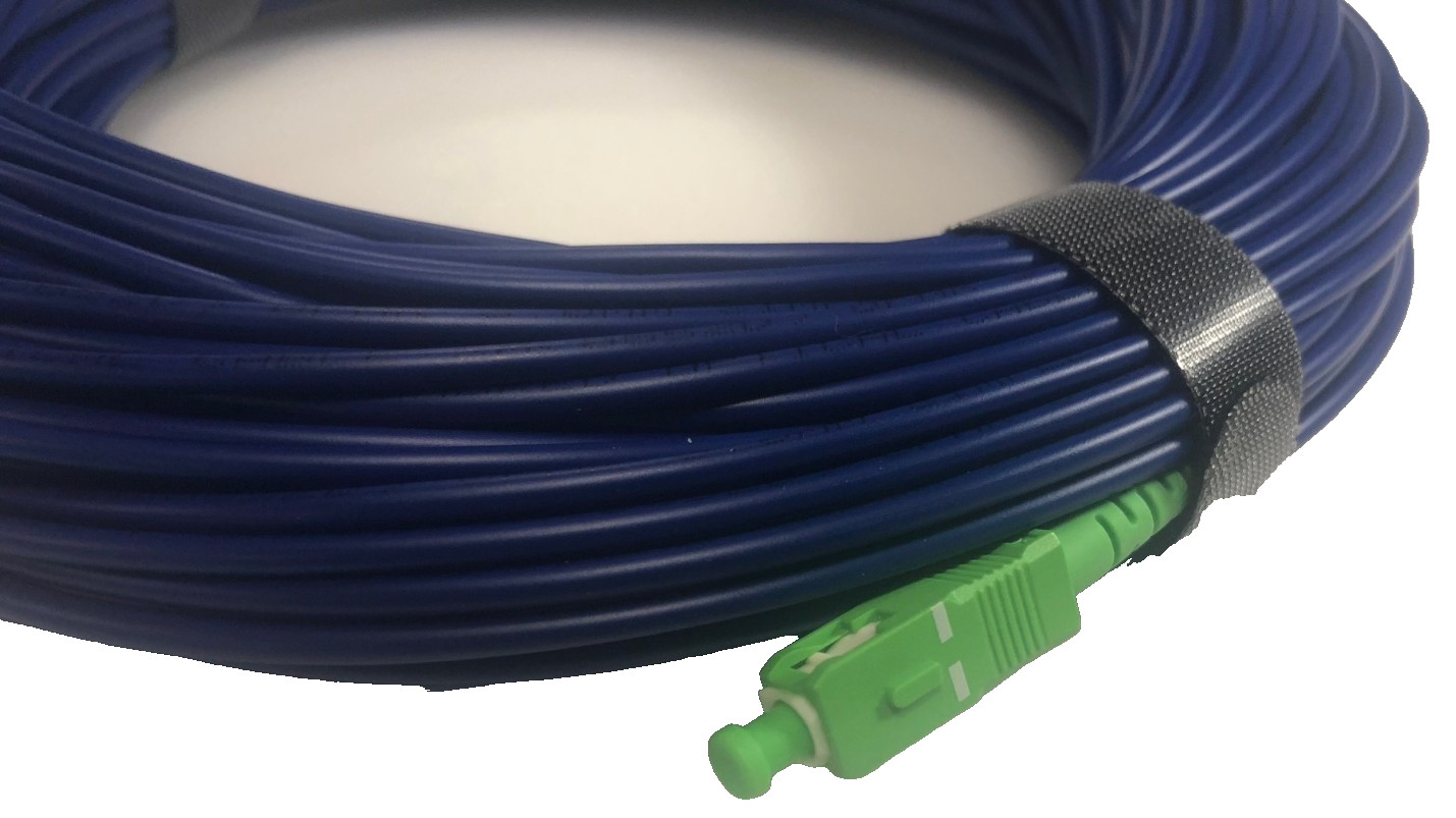 150FT 45.72M SMA 9/125 SC/APC Simplex Fiber Patch Cable 3.0mm