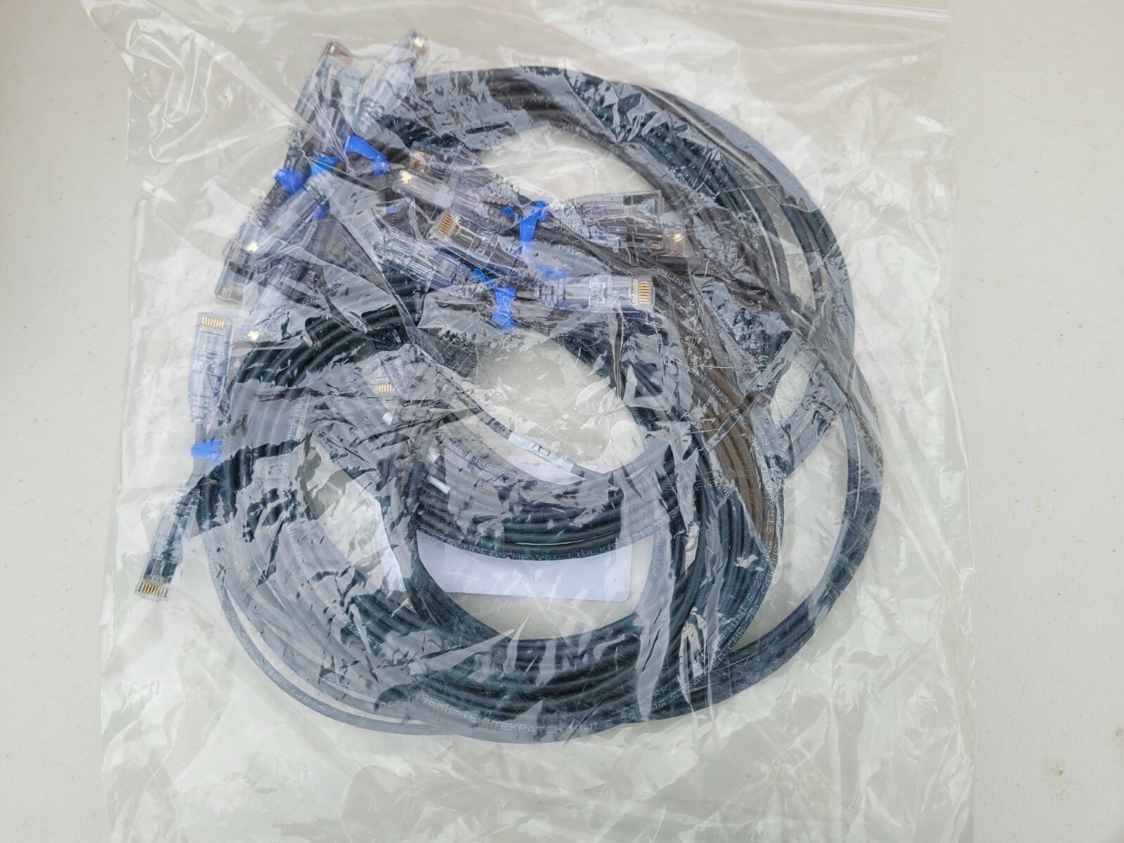 New AFL HYPERSCALE NET6BM568BBK-007 RJ45 Cat 6 7′ Foot Patch Cable Set of 10