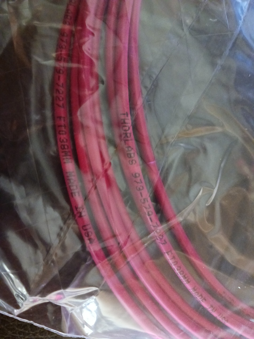 NOS Thorlabs FO Patch Cable FT-600-UMT 16 Feet+ T&B SMA Connectors FT038MM