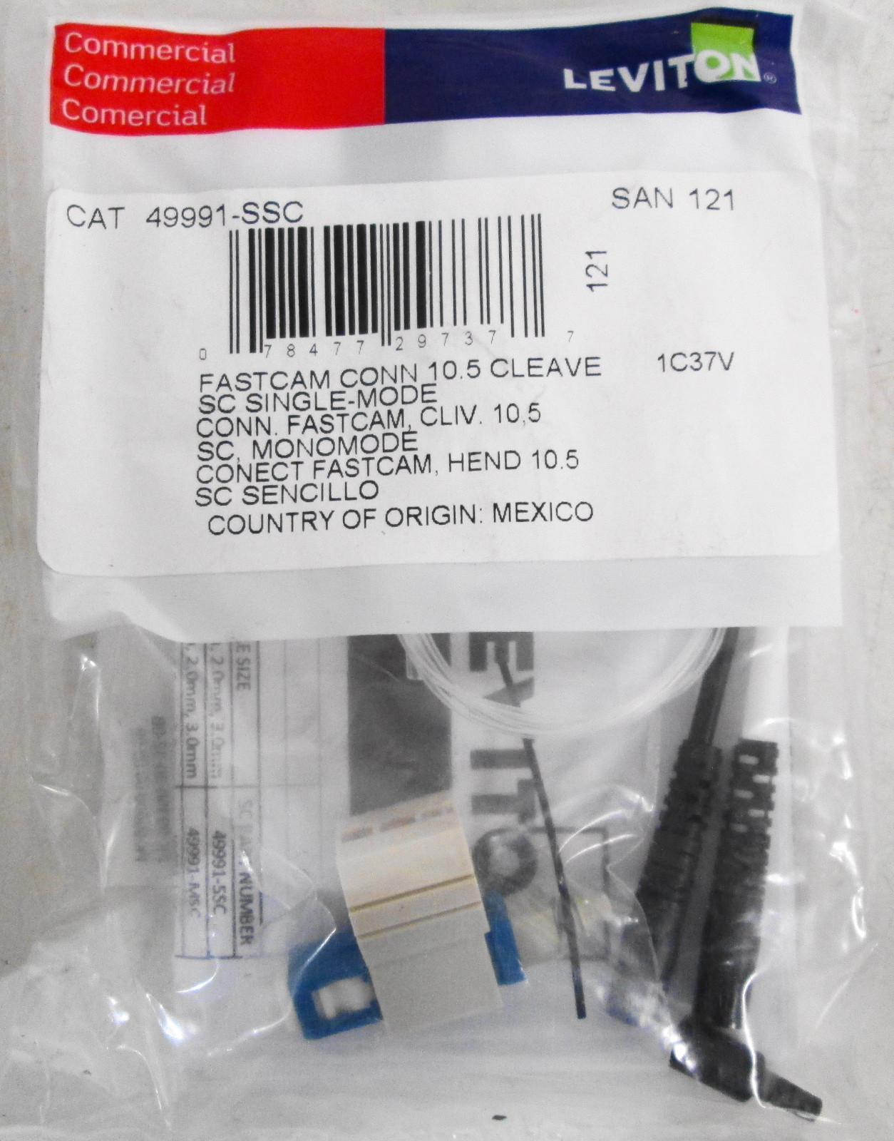 Leviton 49991-SSC Fastcam Connector 10.5 Cleave (Lot of 2)