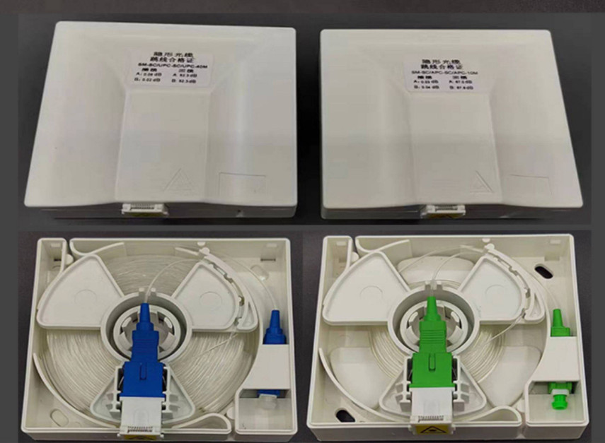10-40m Desktop box FTTR Finished Transparent Fiber Optic Patch Cord ,SC/LC