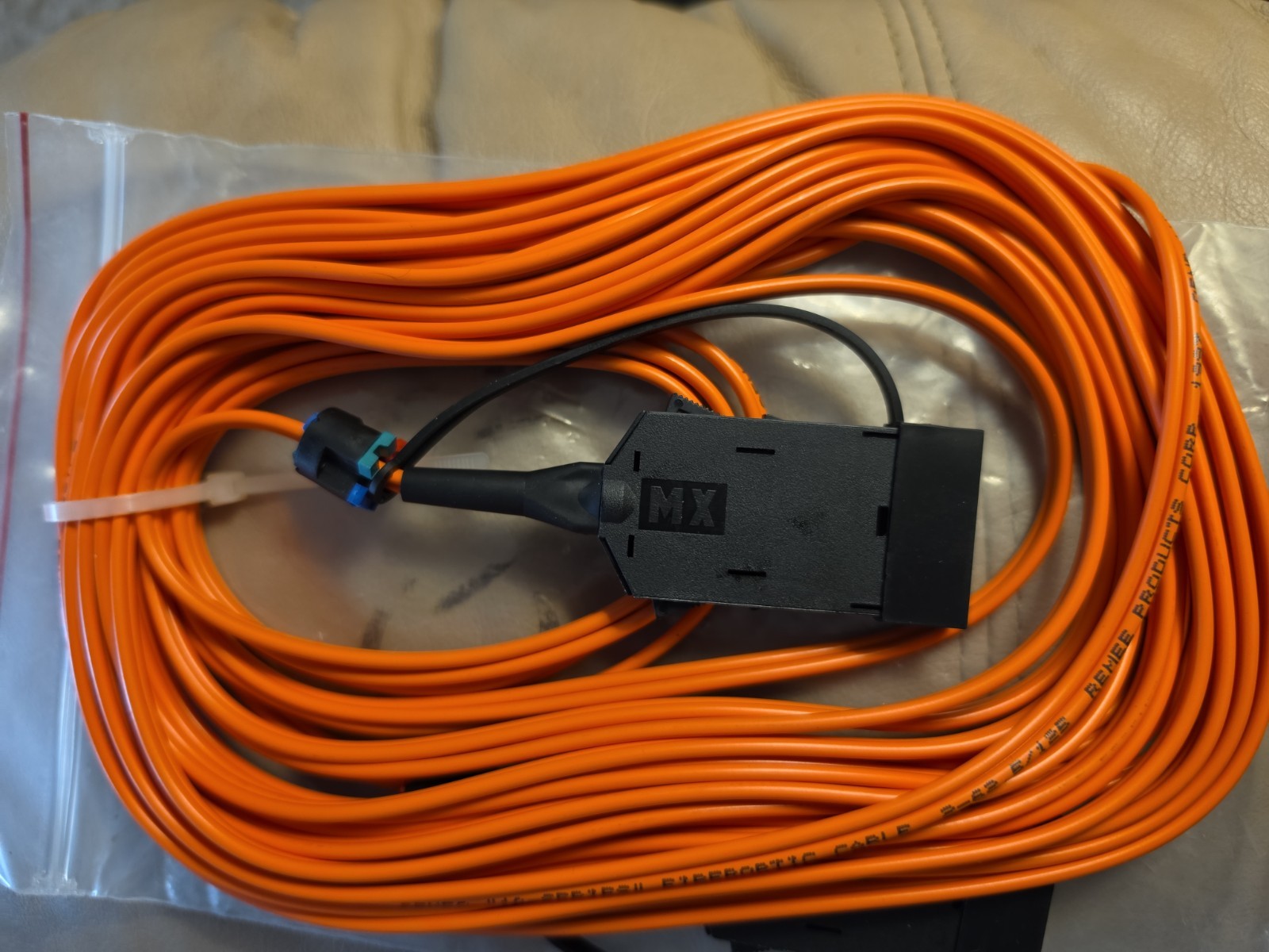 US MADE FDDI to FDDI Multimode 62.5/125 Fiber Optic cable 25ft HIGH QUALITY