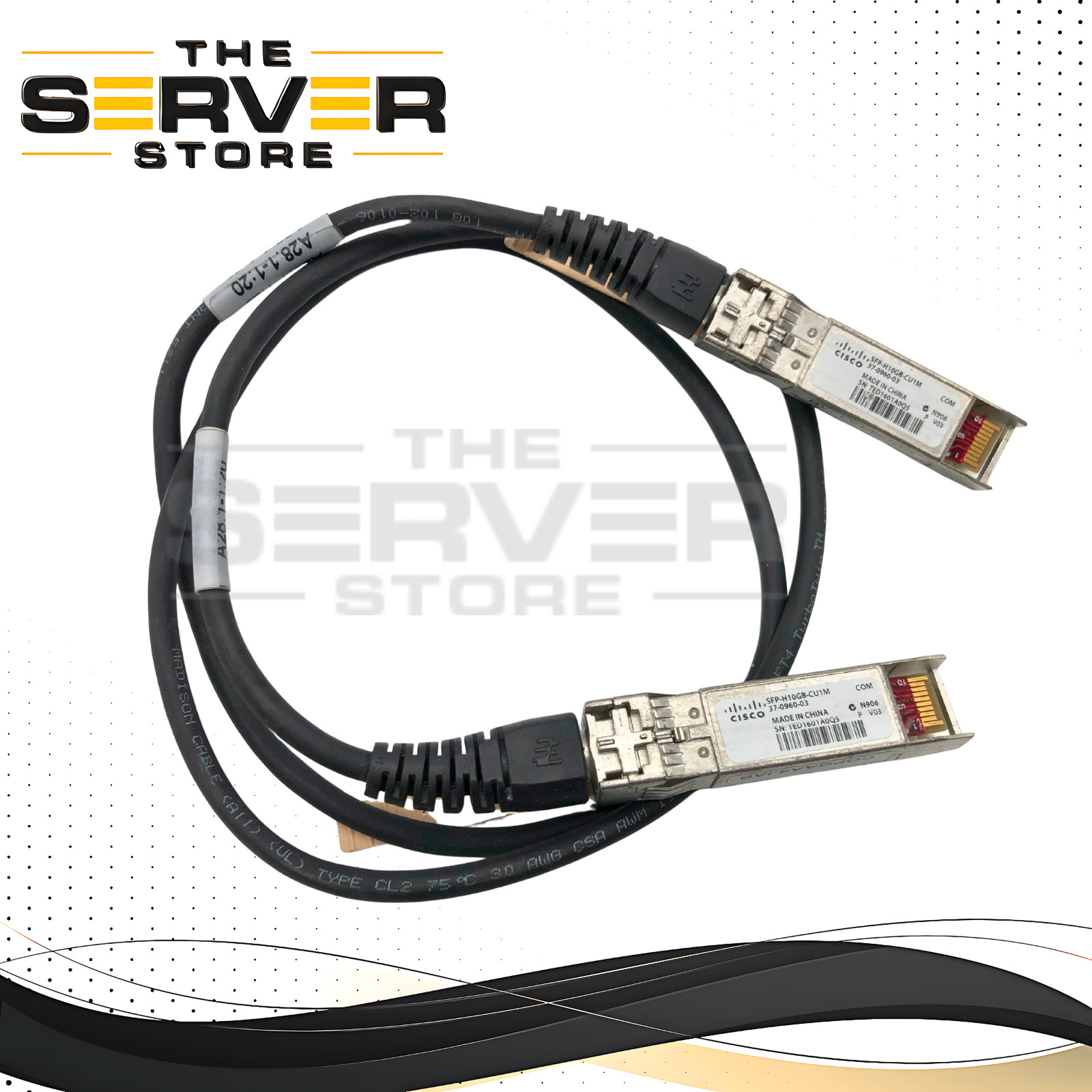 Cisco 10G SFP+ to SFP+ Passive DAC Twinax Cable 1M 37-0960-03 SFP-H10GB-CU1M