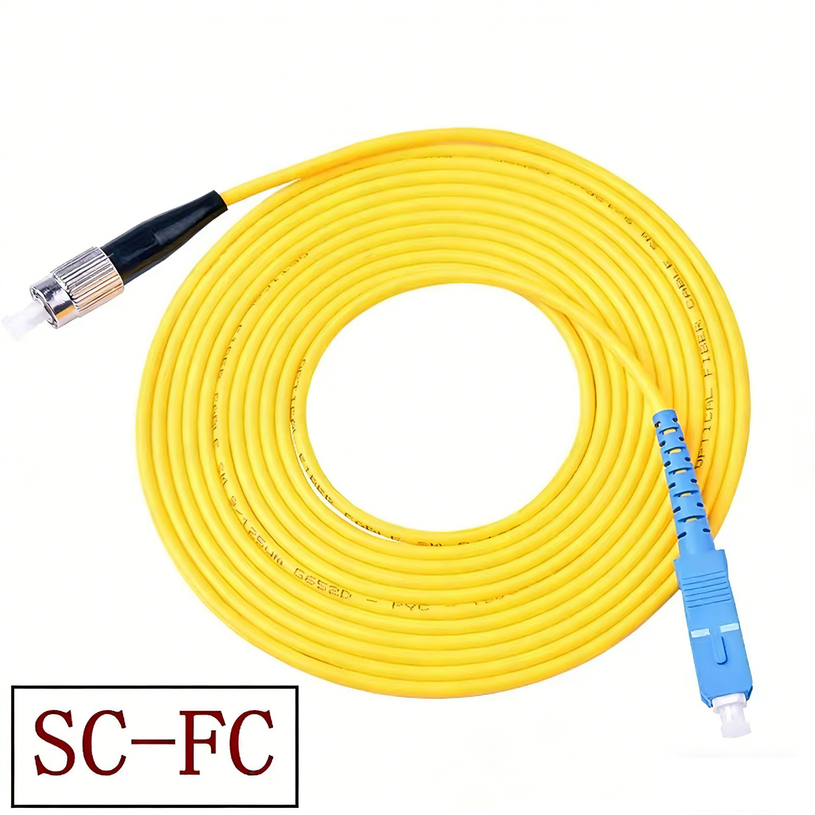 10M FC LC SC ST SingleMode Fiber Optic Patch Cord 9/125 3.0mm PVC Simplex Jumper