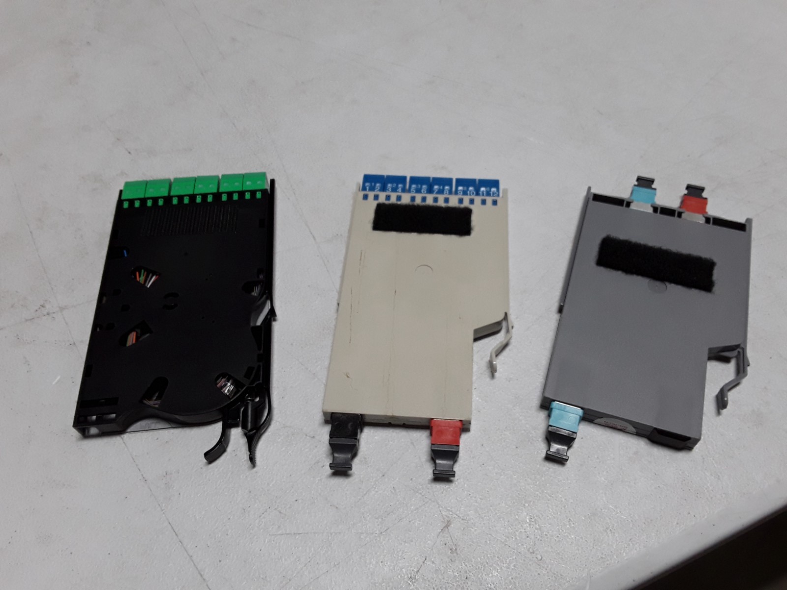 Three Assorted Fiber Optic Cassettes