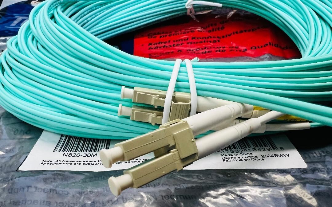 Tripp Lite N820-35M Fiber Optic Duplex Patch Cable OM3 50/125 LC Multimode 10Gb