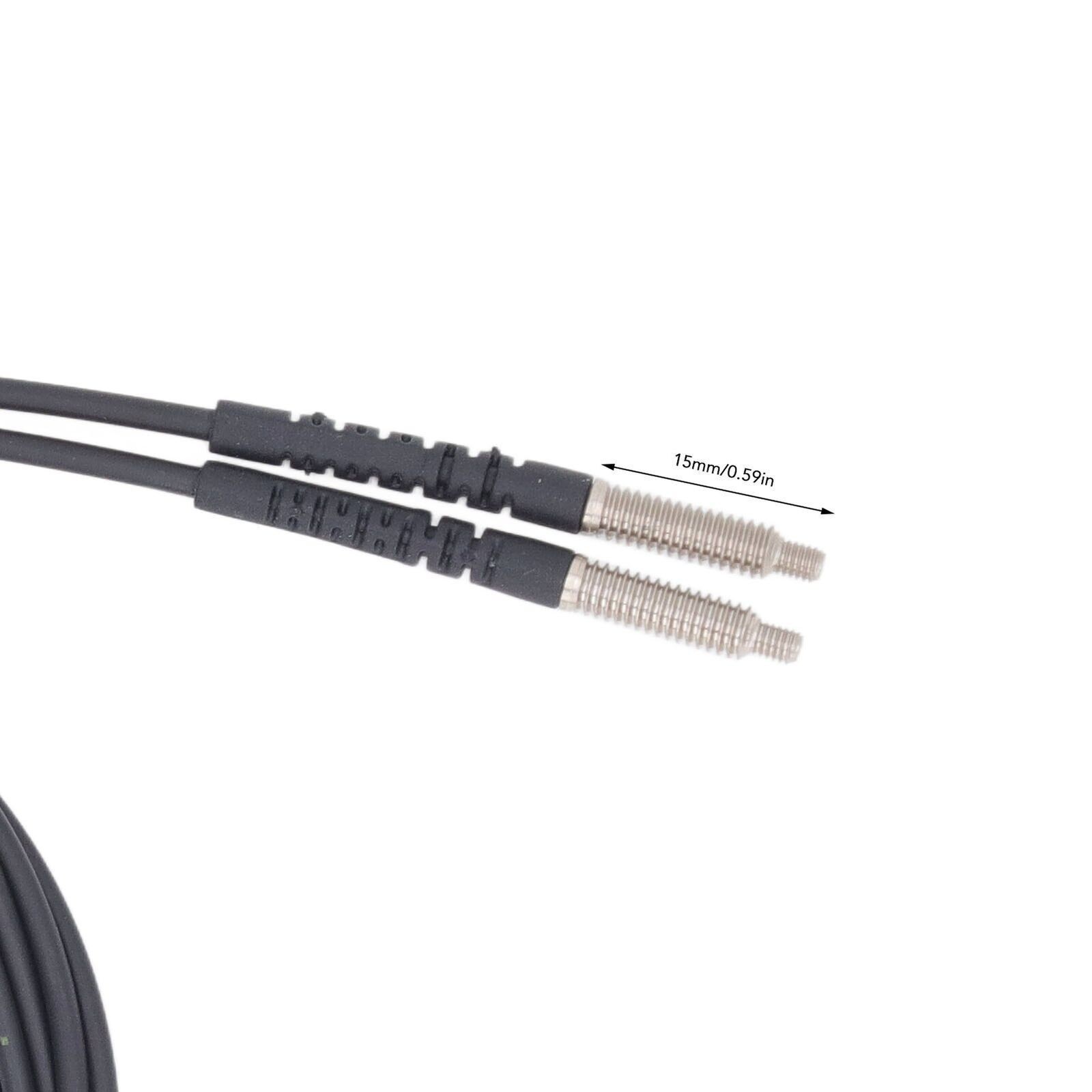 Fiber Optic Sensor 0 to 3600mm Distance Measuring M4 Thread Probe Fiber Optic