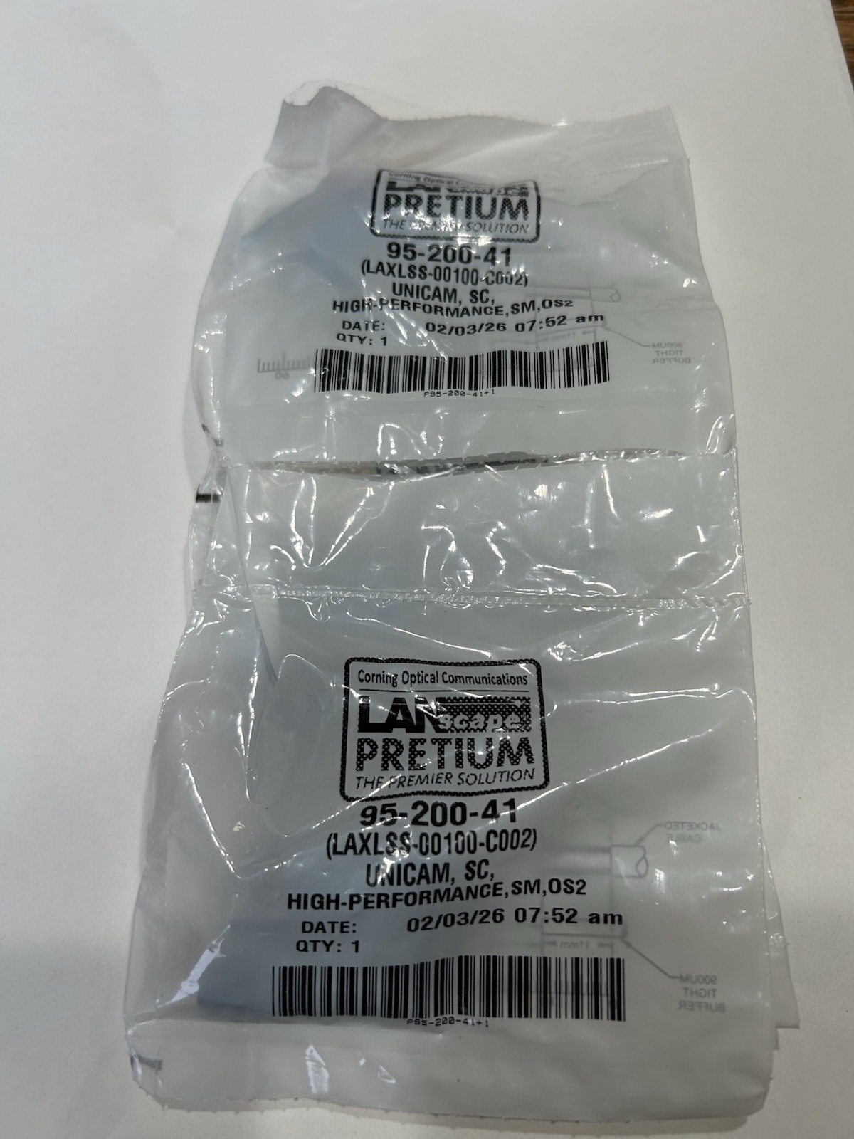 Fiber Lot Corning, commscope, unicams, patch cord, fanout kit, Allen tel,