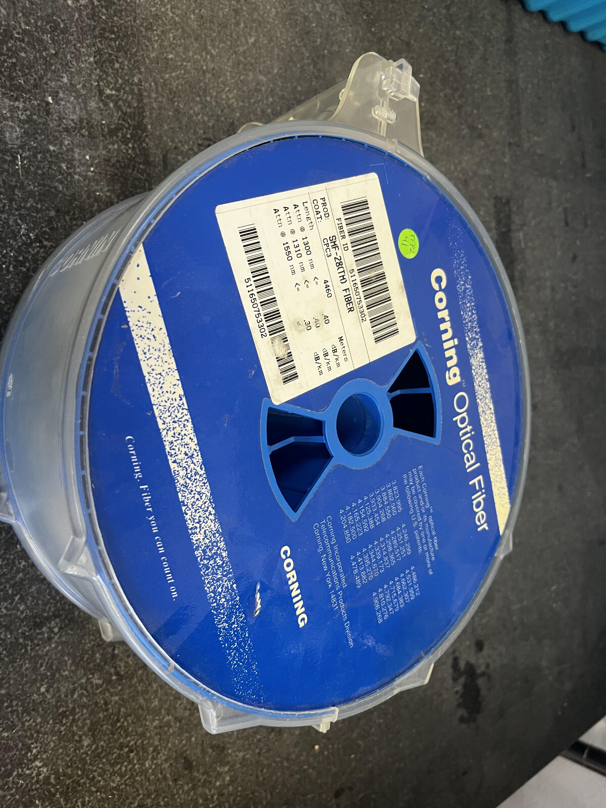 5CC Corning Single Mode fiber SMF-28 (TM) 4460 METERS 1300nm 1310nm 1550nm