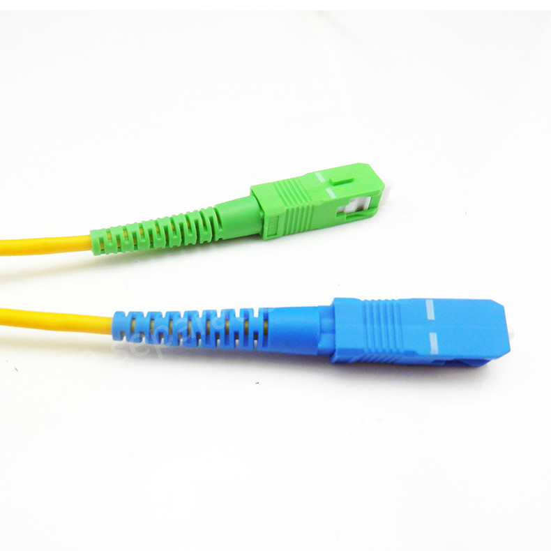 1m 2m 3m SC APC to SC UPC Simplex Single Mode Fiber Optical Patch Cord Cable lot