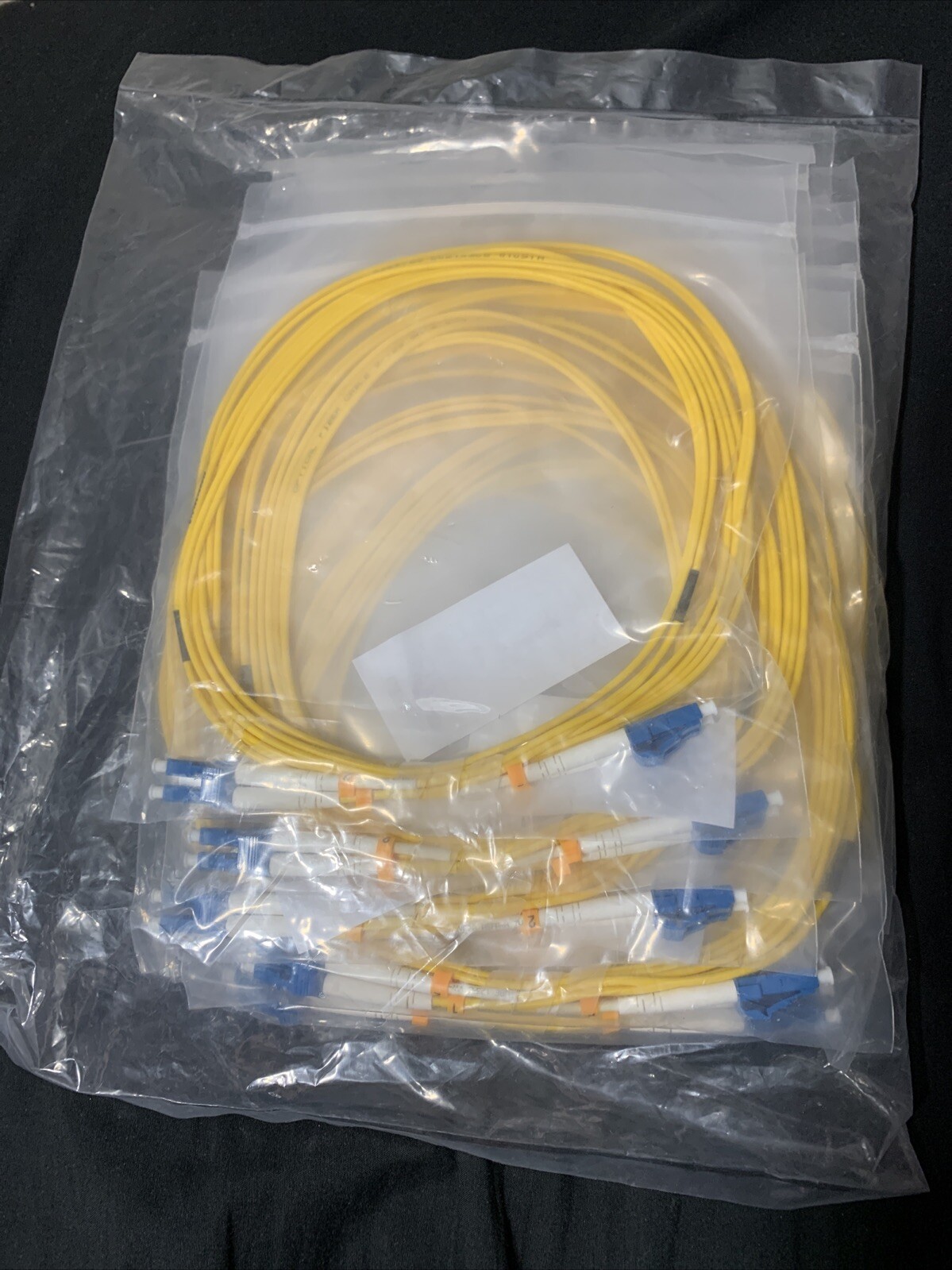 10ct Single Mode Duplex 9/125 LC To LC 3 M Patch Cables (NEW, UNUSED)