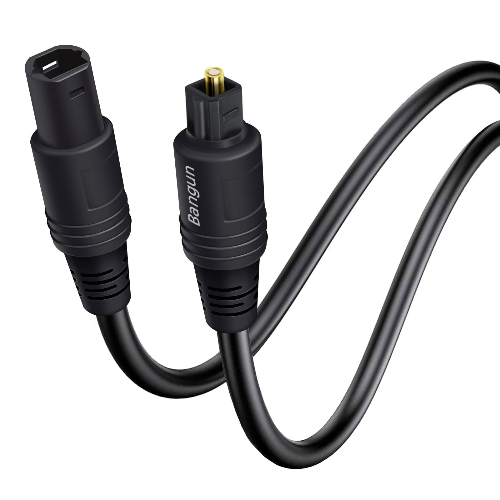 Optical Cable Extension, 6ft, Female-to-Male, Fiber Digital Audio Cable for S…