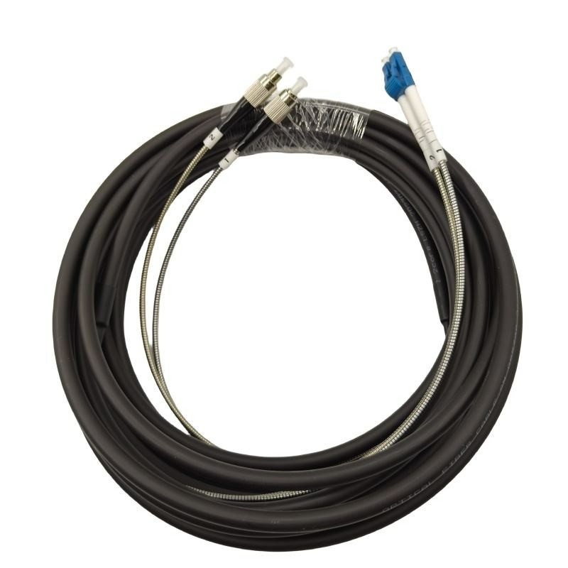 1~20M LC-FC Duplex Outdoor cable Single Mode 7.0mm LSZH Outdoor Fiber Patch Cord