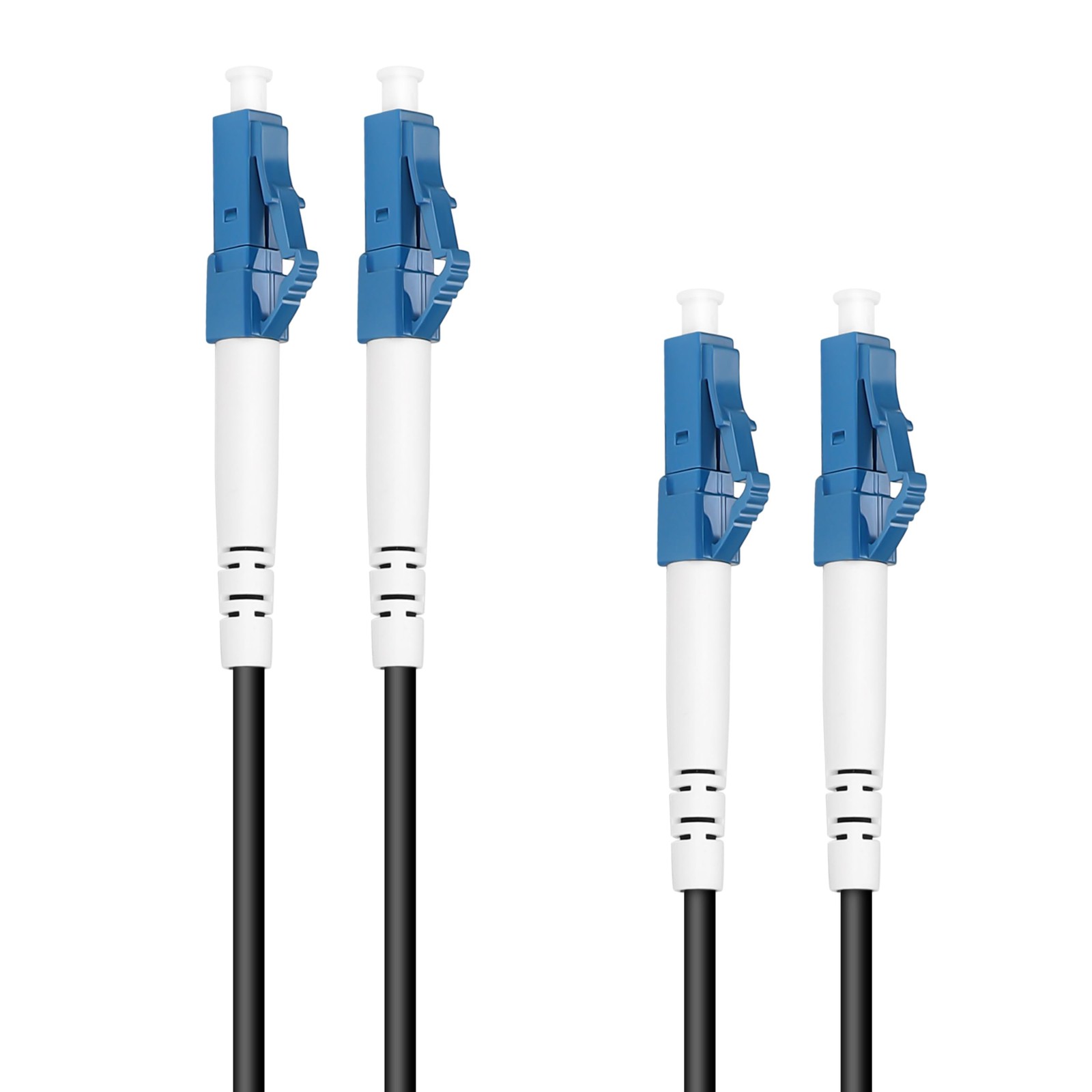 LC to LC Fiber Patch Cable Single Mode 30m/100ft,2 Core TPU Outdoor Fiber Optic