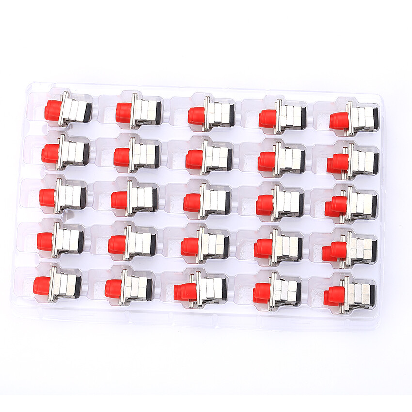 6Pcs SC to FC/ST/LC Fiber Coupler Flange Fiber Optical Adapter Connector SC-SC