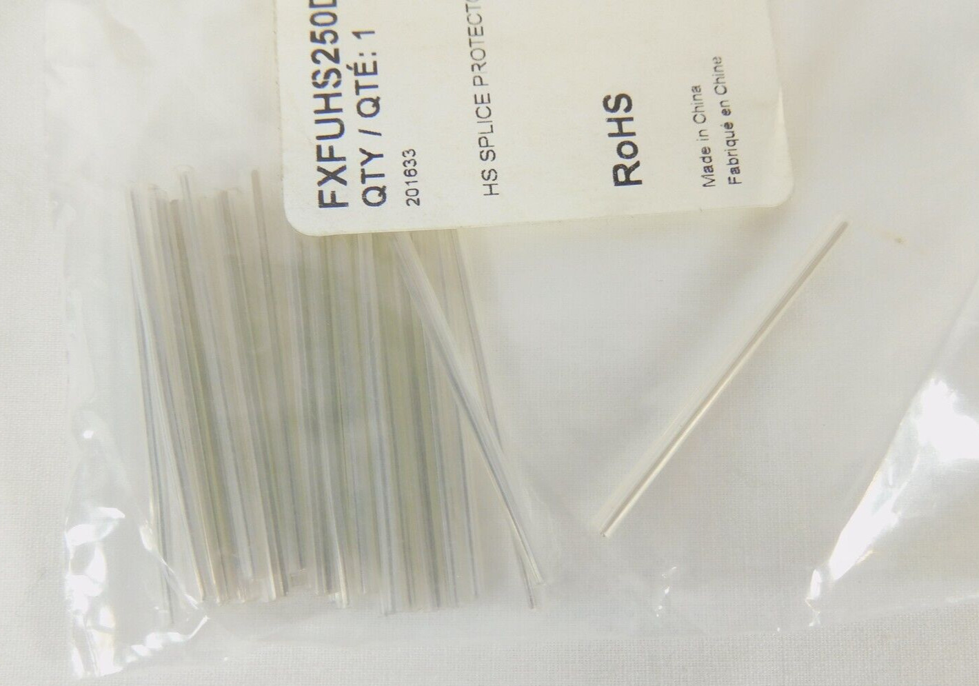 Heat Shrink Splice Protector 250um-250um 1.5 mm Round 40mm Belden FXFUHS250DB25