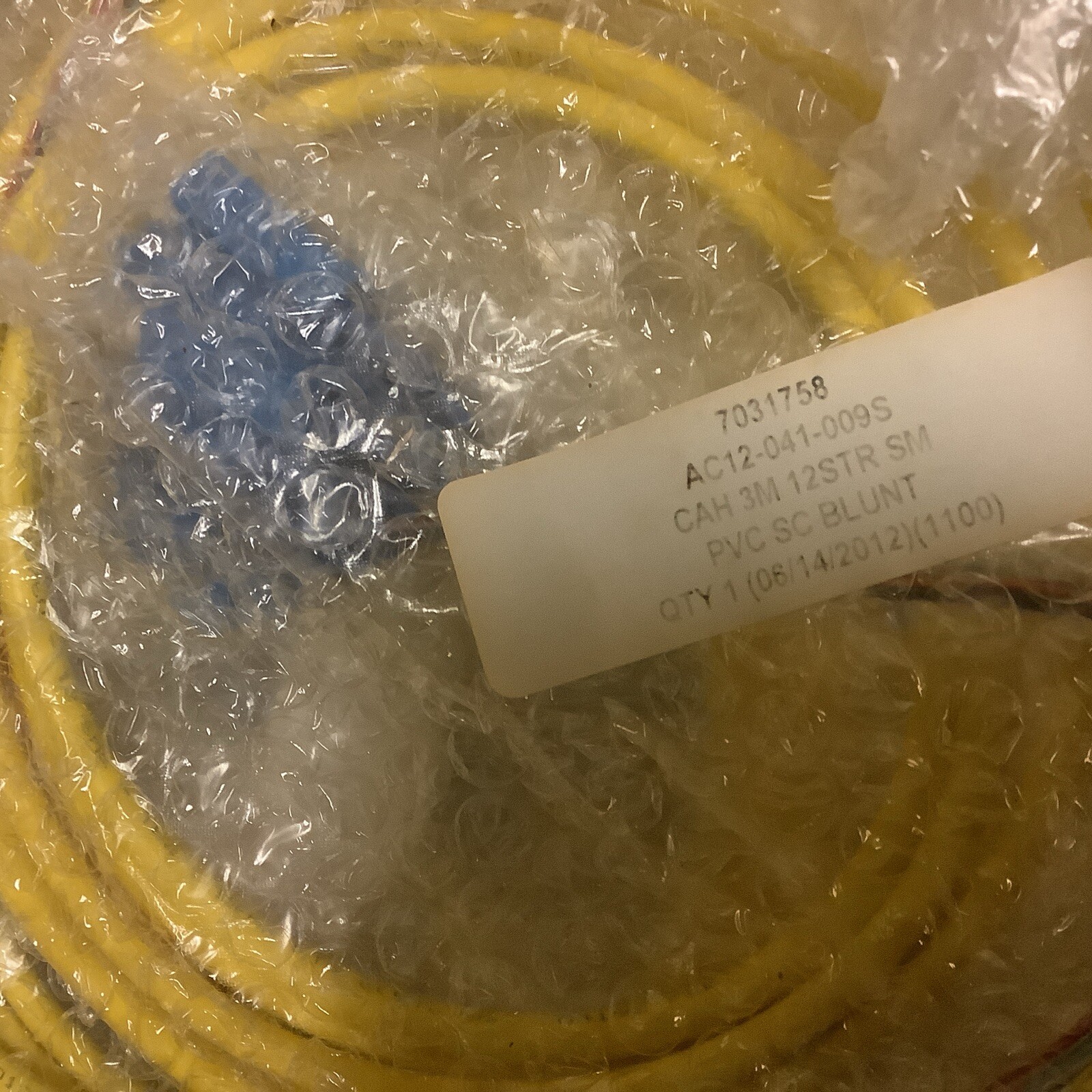 Quicktron AC12-041-009S Fiber Optic Cable PVC SC BLUNT (new)