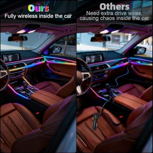 Acrylic Interior Car LED Lights with Wireless APP 6 in Dreamcolor 6 in 1