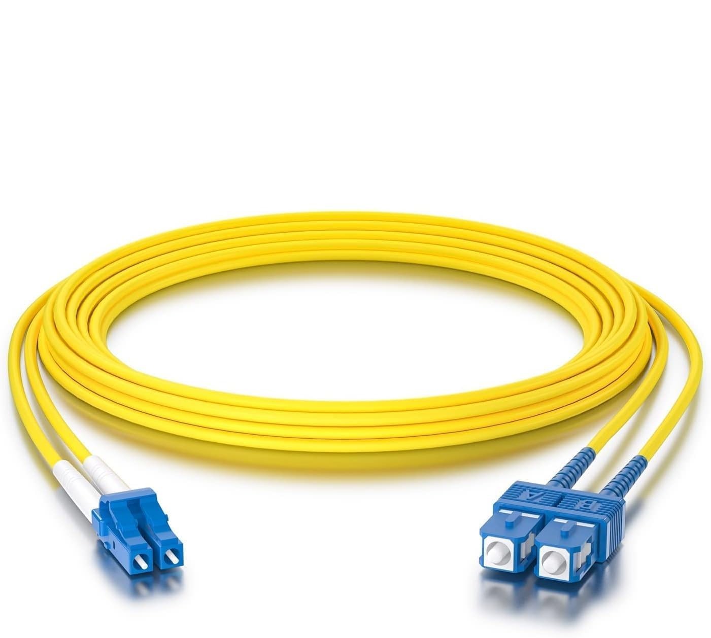 OS2 SC to LC Fiber Patch Cable Single Mode Duplex – 10m 33ft – 10Gb/Gigabit F…