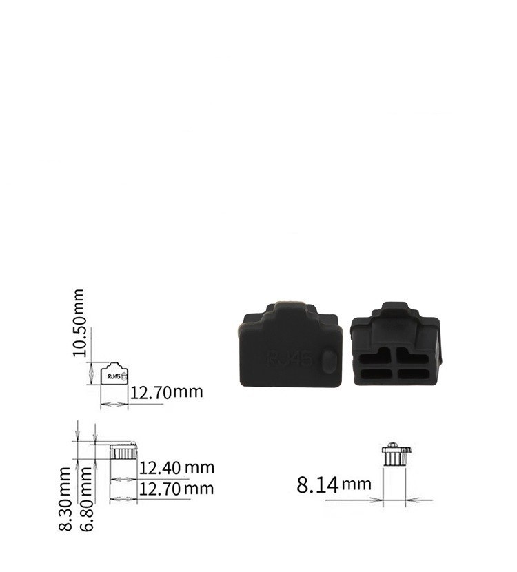 Silicone RJ45 Port Cover Dust Plug Baffle Protector Dust Cover Laptop Network