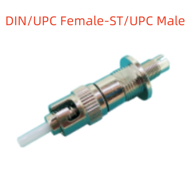 DIN Female to FC SC ST LC Male UPC SM Fiber Optical Adapter Optic Converter