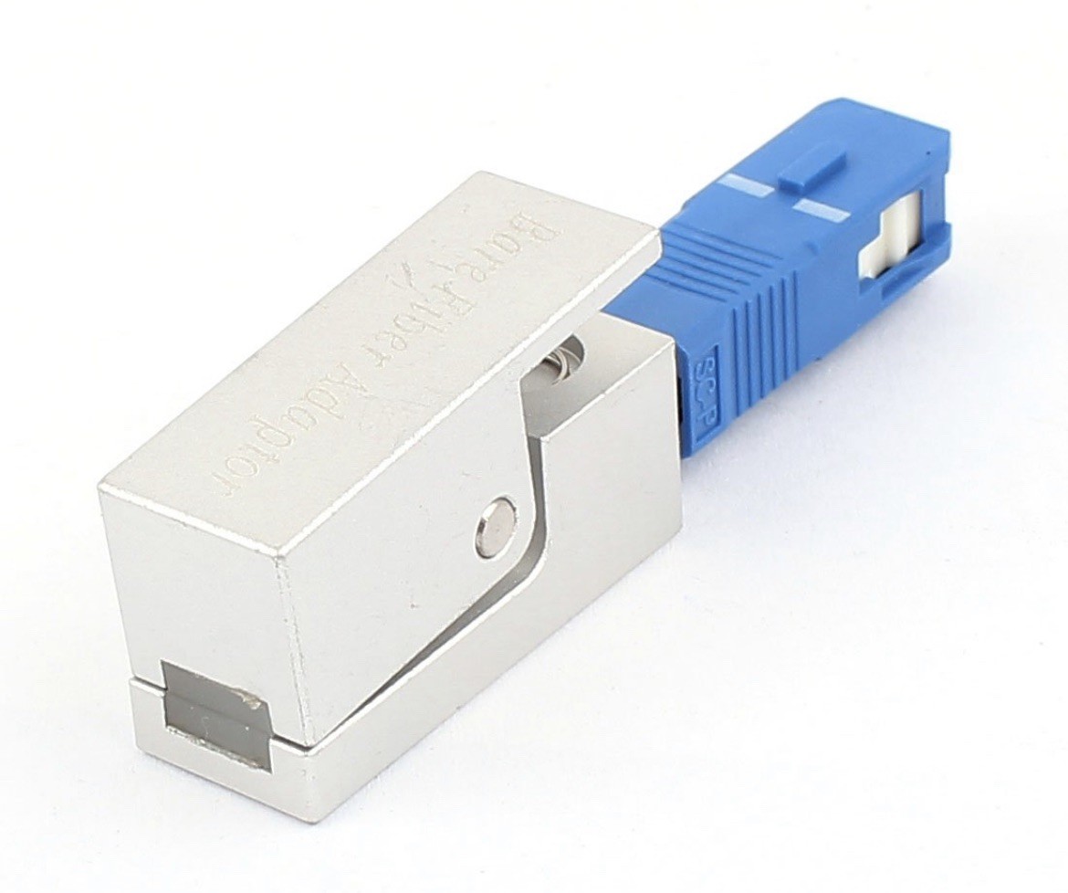 FTTH Fibre Optical Connector For Server Rack SC Bare Fiber Optic Adapter