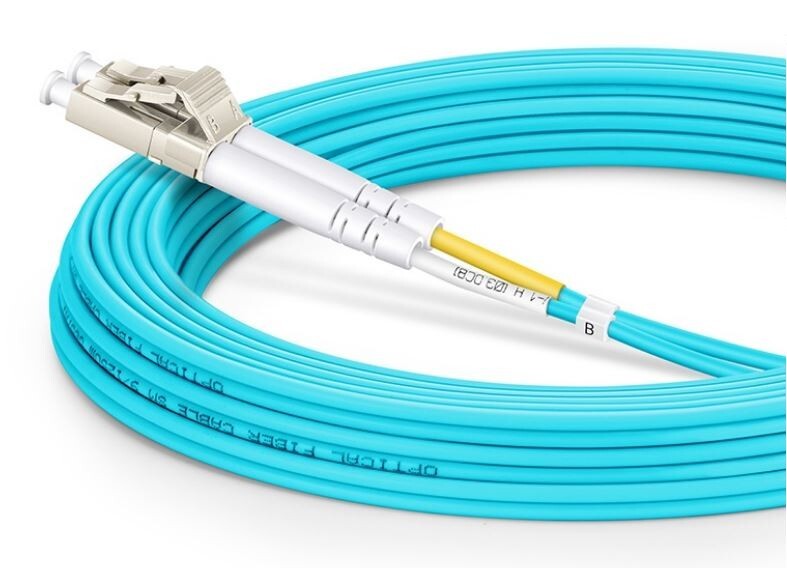 FS-5m LC UPC to LC UPC Duplex 2.0mm PVC OM3 Multimode Fiber Optic Patch cable