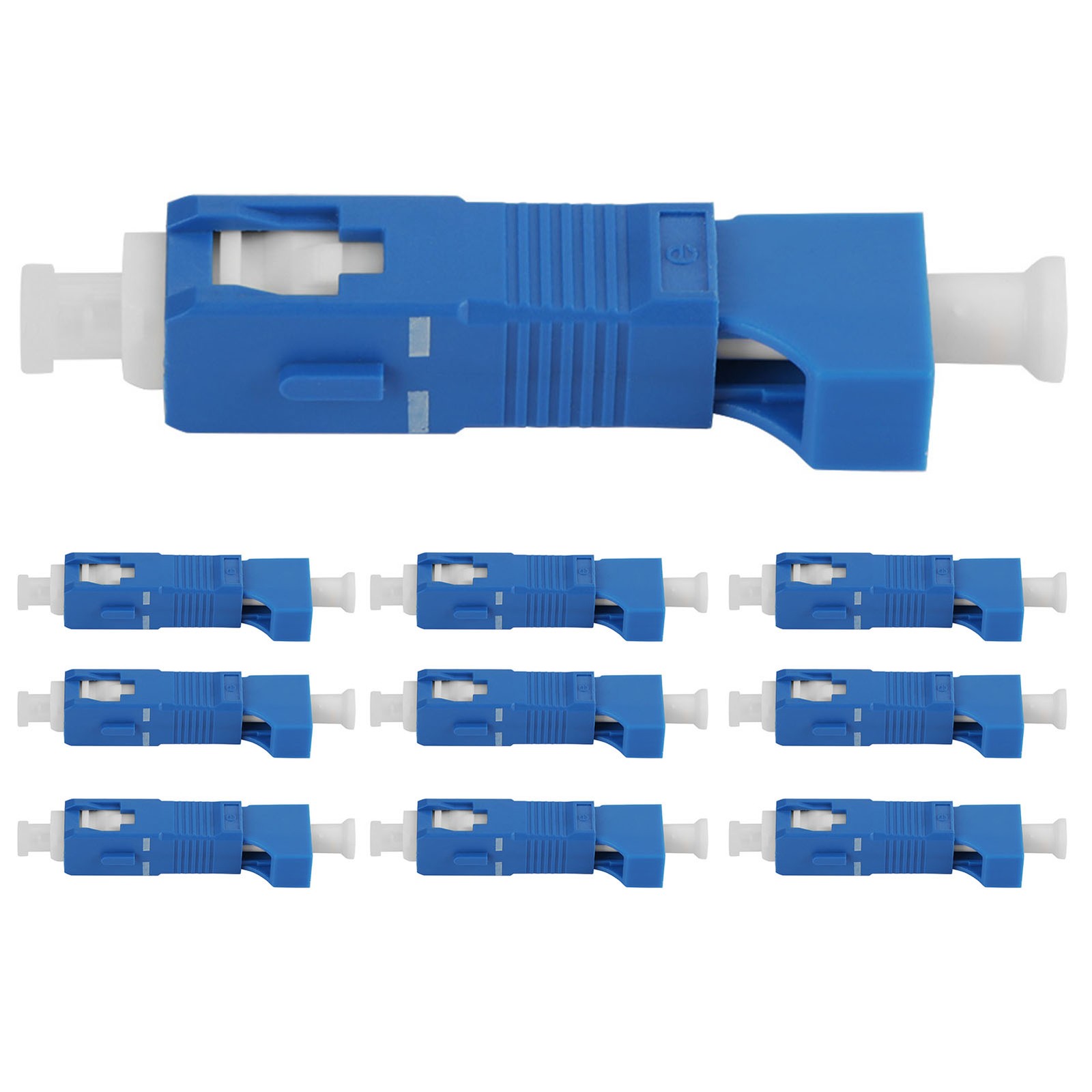10-Pack SC To LC Fiber Optic Adapter Converter Single Mode (SC Male/LC Female)