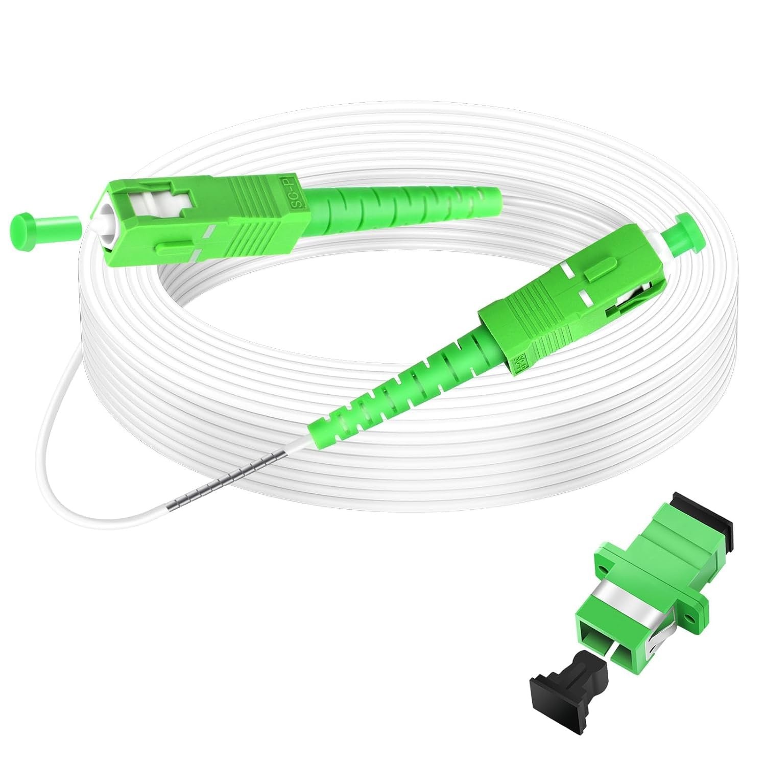 7m OS2 Simplex Singlemode Armored Network Fiber Optic Cable SC/APC Patch Cord