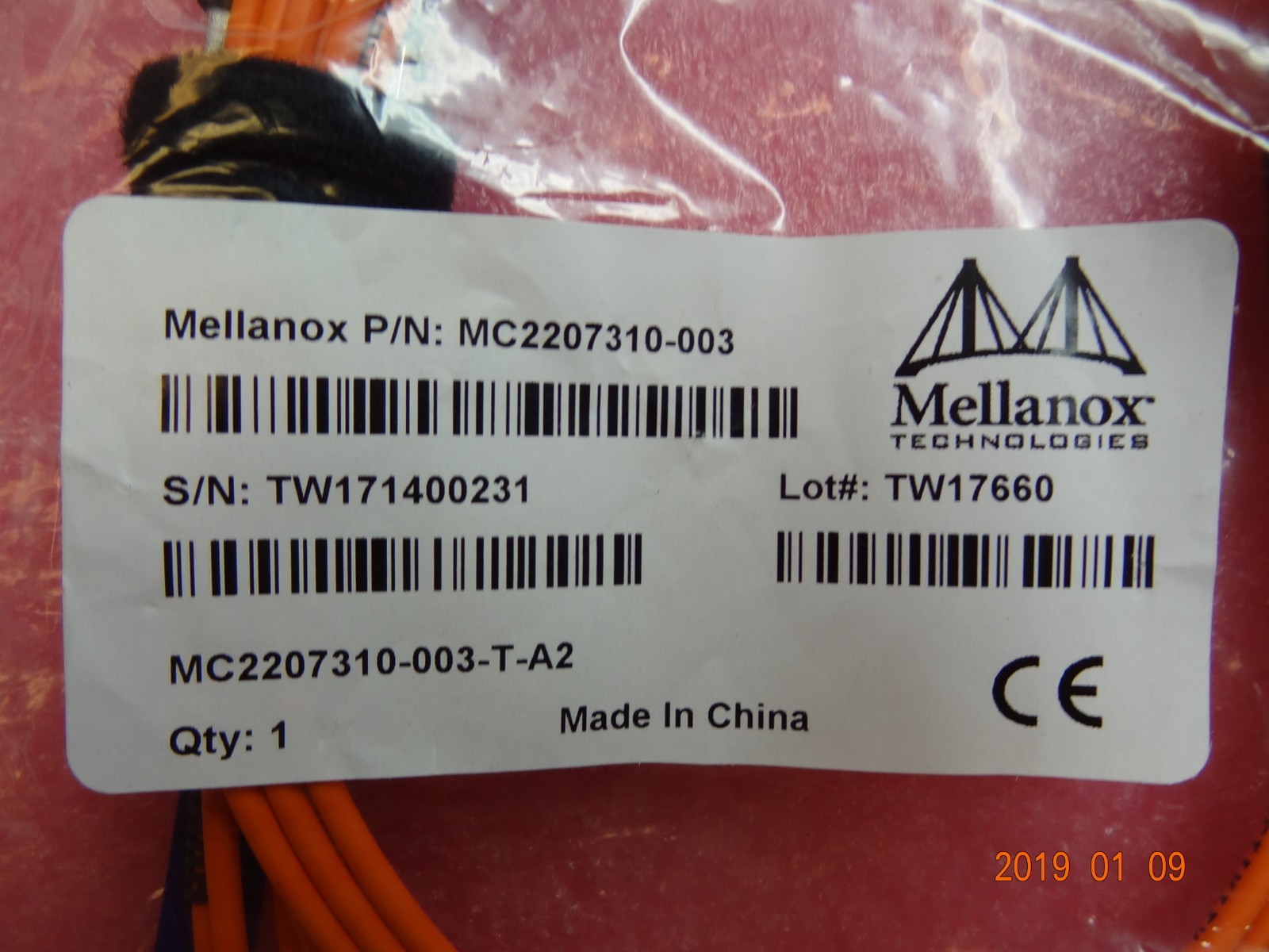 Mellanox MC2207310-003 3m Active Fiber Cable 56Gb/s #T515