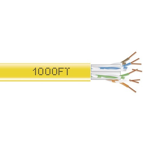 Black Box EYN872A-PB-1000 1000FT GigaBase 350 Cat.5e Bulk UTP Cable – Yellow