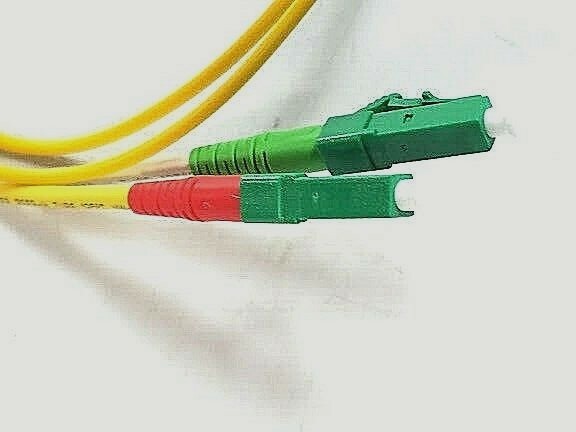 Optogain SM Dplx Jmpr,2.0mm, 0.5m; LC/APC-LC/APC; Part #0JC-SM-0.5-LC/APC-LC-DP