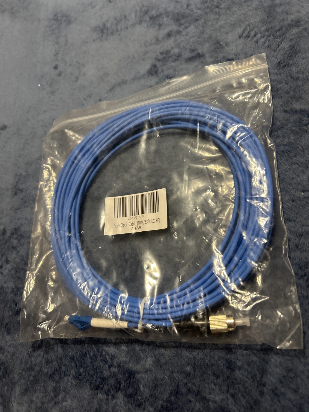 10m / 33 Ft 15m LC to ST UPC Armored Fiber Optic Patch Cord Cable New A11