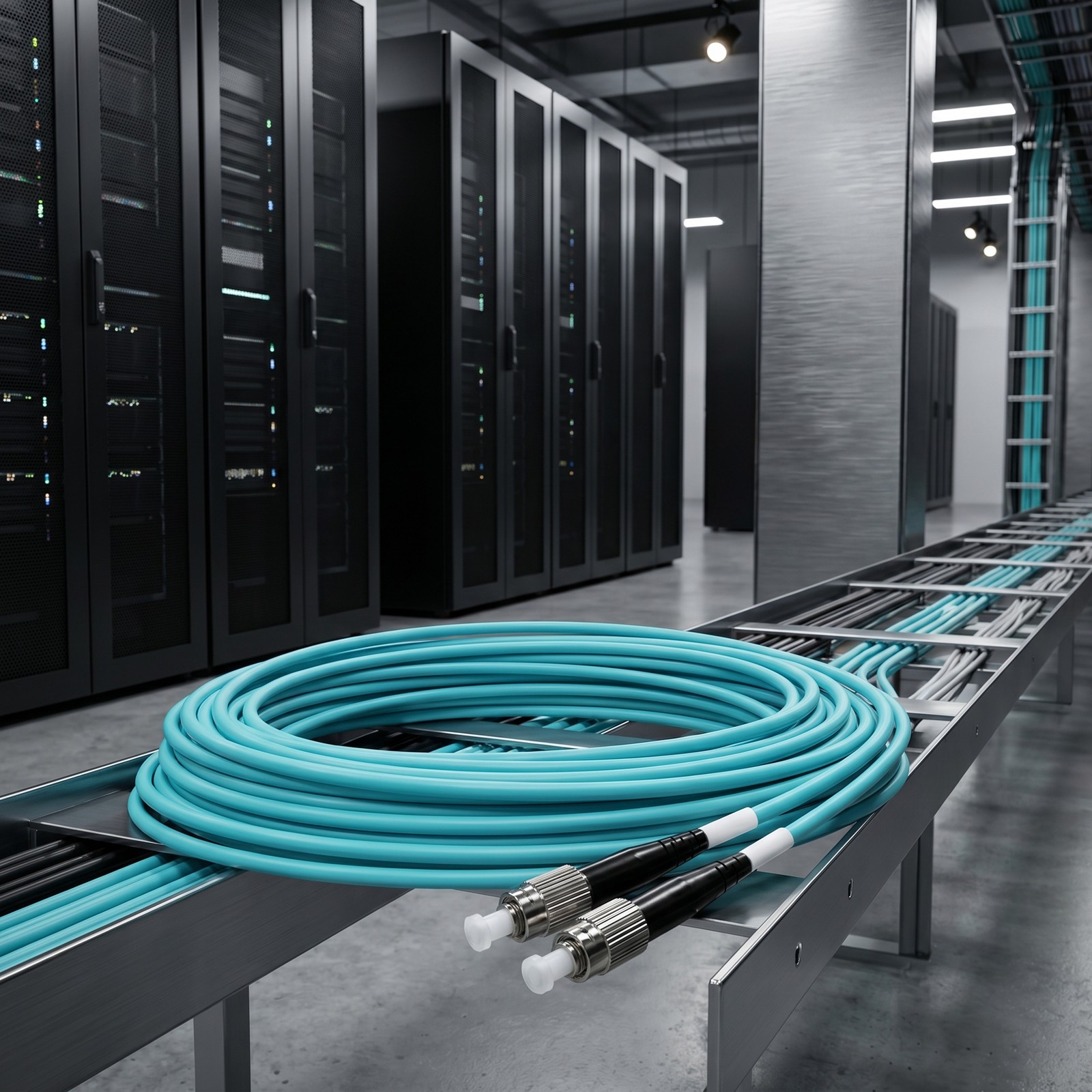 LC to FC Duplex Multimode 10G OM3 Fiber Optic Cable Patch Cord 1m-40m