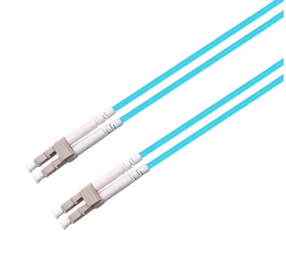 [2pcs] OM3 LC-LC UPC Multimode Duplex LZSH 2.0MM LC-LC Fiber Optic Patch Cable