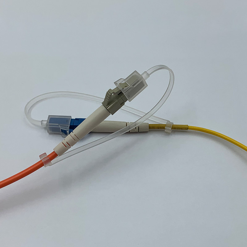 100pcs 1.25mm LC Dust Cap with Chain Dust Plug Fiber Optic Connector Cable Cover