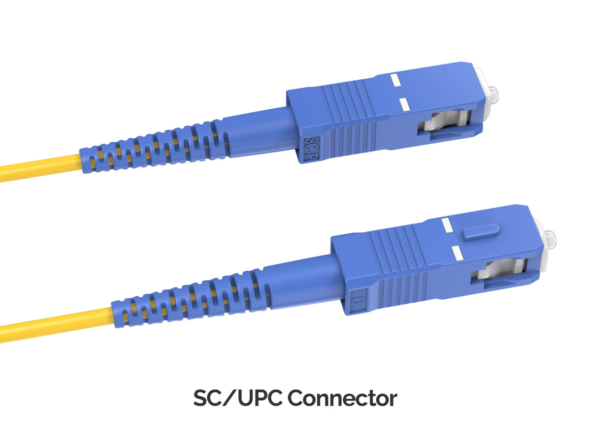 3m OS2 LC/APC TO SC/UPC Simplex Corning Fiber Optic Cable SingleMode 9/125 OF…