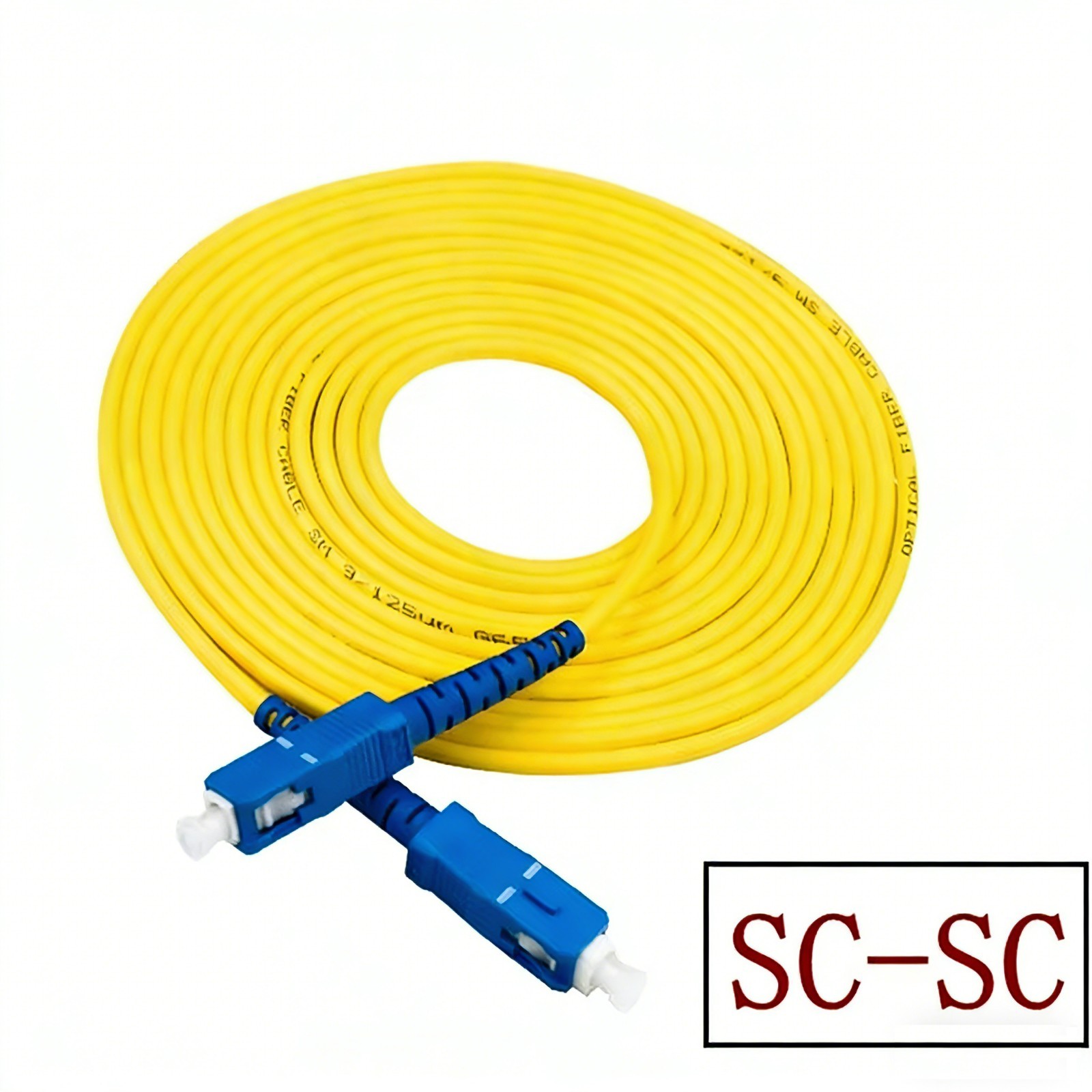 10M FC LC SC ST SingleMode Fiber Optic Patch Cord 9/125 3.0mm PVC Simplex Jumper