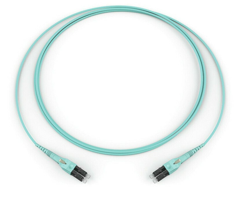 5m LC-LC Duplex 50/125 OM3 Multimode 10GB Fiber Patch Cable Aqua Uniboot 16FT