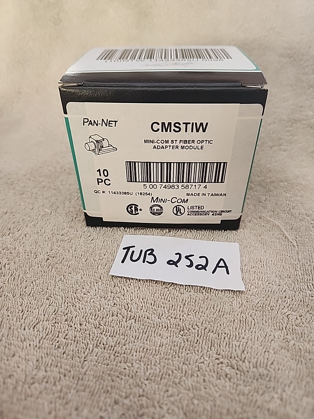 Pan-net CMSTIW Mini-Com ST Fiber Optic Adapter Module 10pc