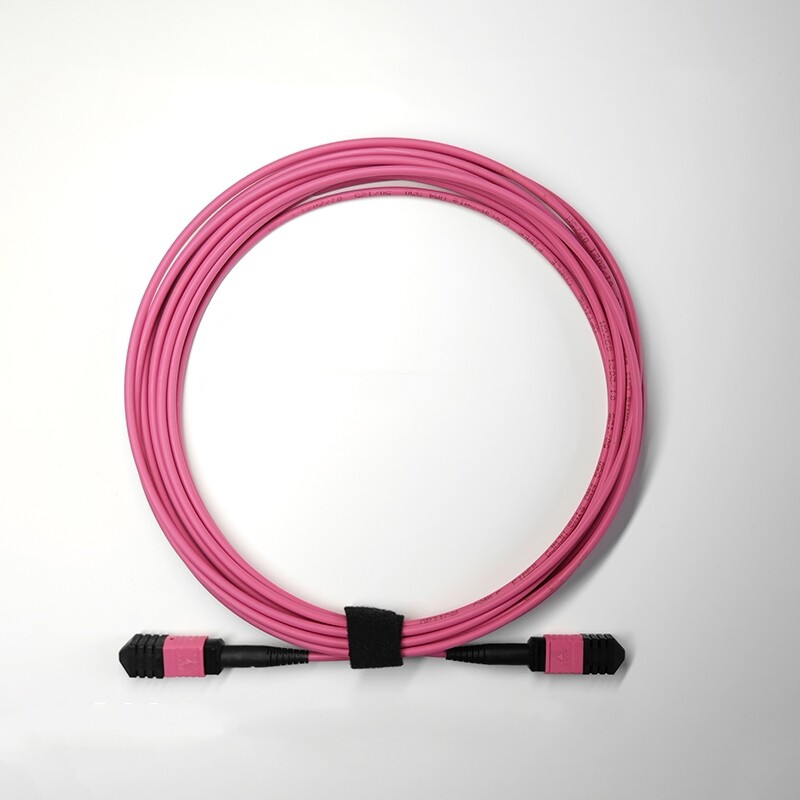 1~25M MPO to MPO Fiber Optic Patch Cable Cord OM4 8/12 core Type B Famele/Famele